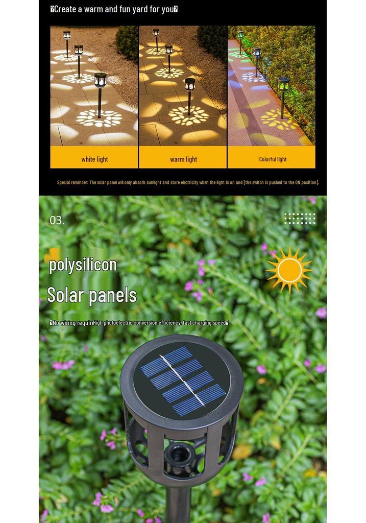 Solar Ground Stake Lights - Waterproof Outdoor Lawn and Garden Decor