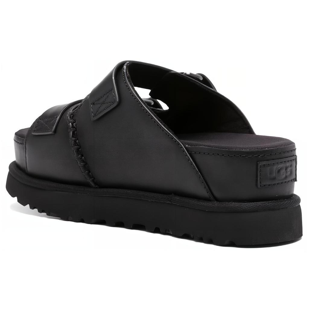 New UGG Goldenstar Hi Slide Sandal 'Black' Women's 1152651-BLK