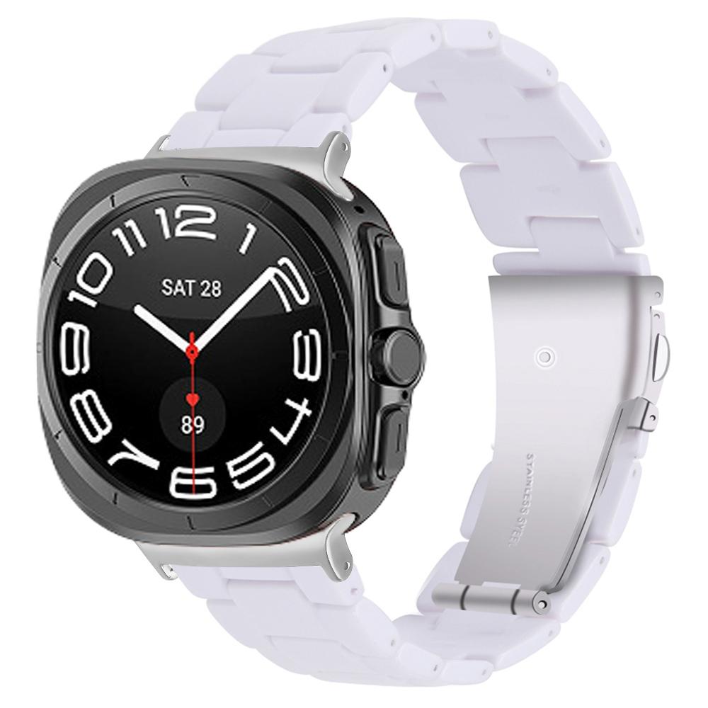 For Samsung Galaxy Watch Ultra (2025) 47mm Watch Strap Acrylic Resin Waterproof Wrist Band