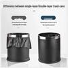 Yuzhuxun 10L Double-Layer Trash Can Set