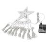 Christmas Tree Waterfall Lights Solar 350LED 8 Modes Waterproof Waterfall String Lights With Remote