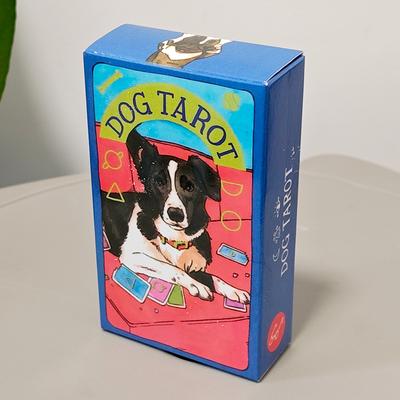 Jeu de Tarot pour Chiens 10,3*6cm 78 Cartes Basé sur le Système Rider Waite Illustrations Mignonnes de Chiens à l'Aquarelle - Cadeau Unique pour Amoureux des Chiens