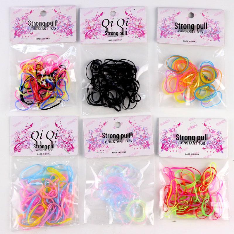 

Корейский детский набор радужных резинок и зажимов для волос - Одноразовые резинки и аксессуары для волос