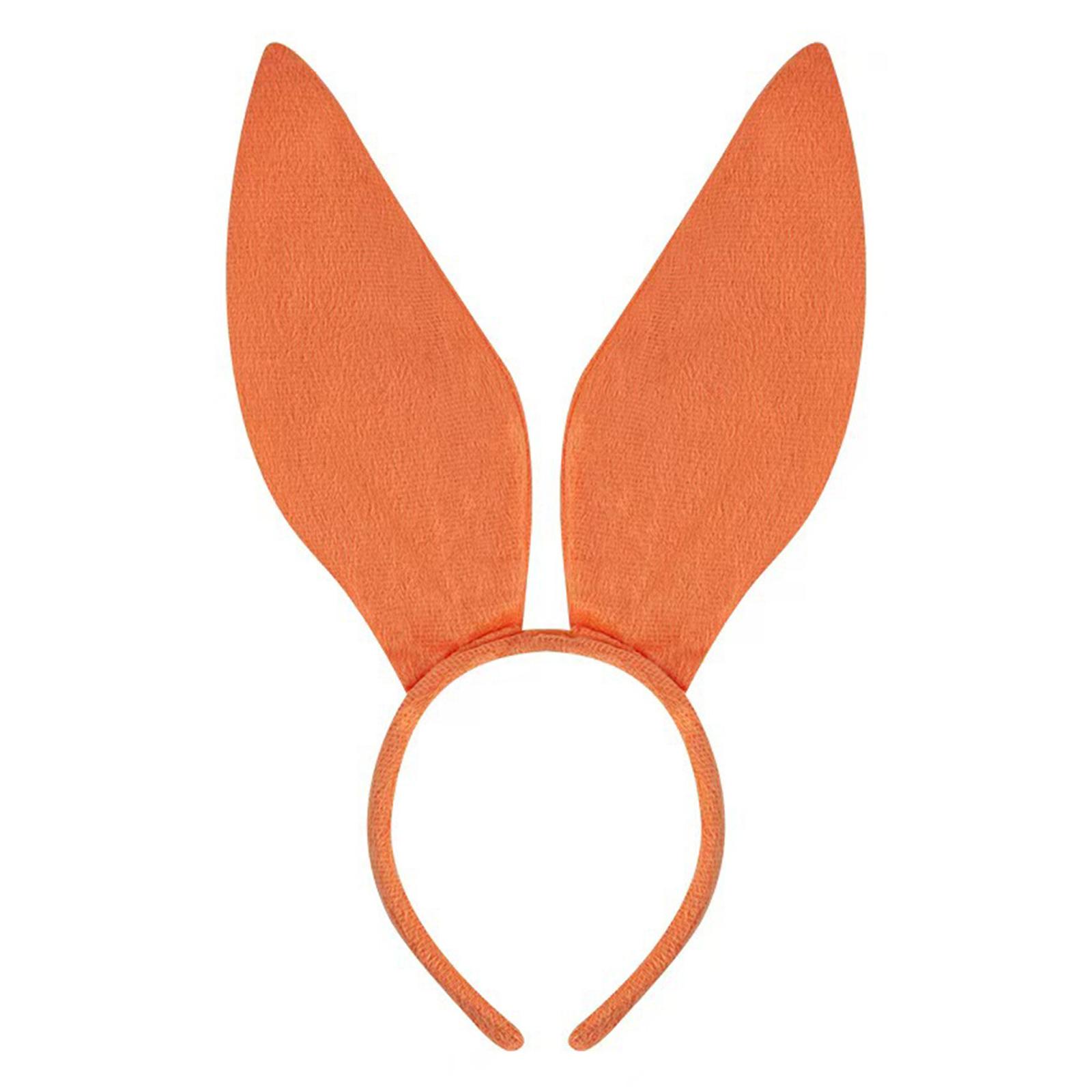 Kinder Cosplay Hasen Stirnband für Party Halloween Kopfschmuck für Musikfestivals Fotoautomaten Requisiten für Mädchen Foto-Requisiten orange
