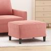 349296 vidaXL Footrest Pink 60x50x41 Cm Velvet