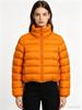 Dopamine Stand-up Collar Ribs Down Jacket Women's Fashion Simple Autumn and Winter New High Fluffy White Duck Down Jacket