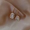 Exquisite Fashionable Super Sparkling Round Niche and High-end Earrings