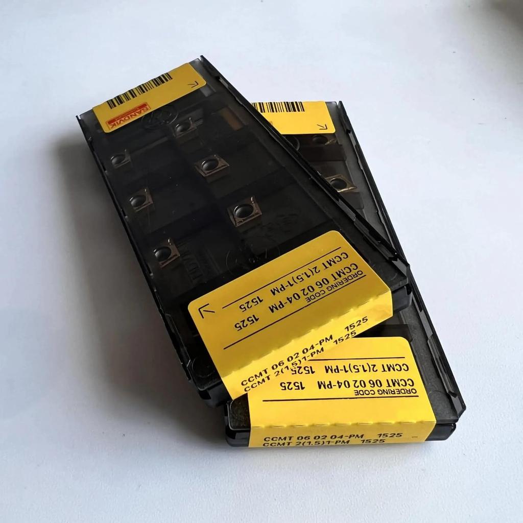 Original Sandvik / CCMT060204-PM 1525 / CNC lathe carbide blade 10 PCS