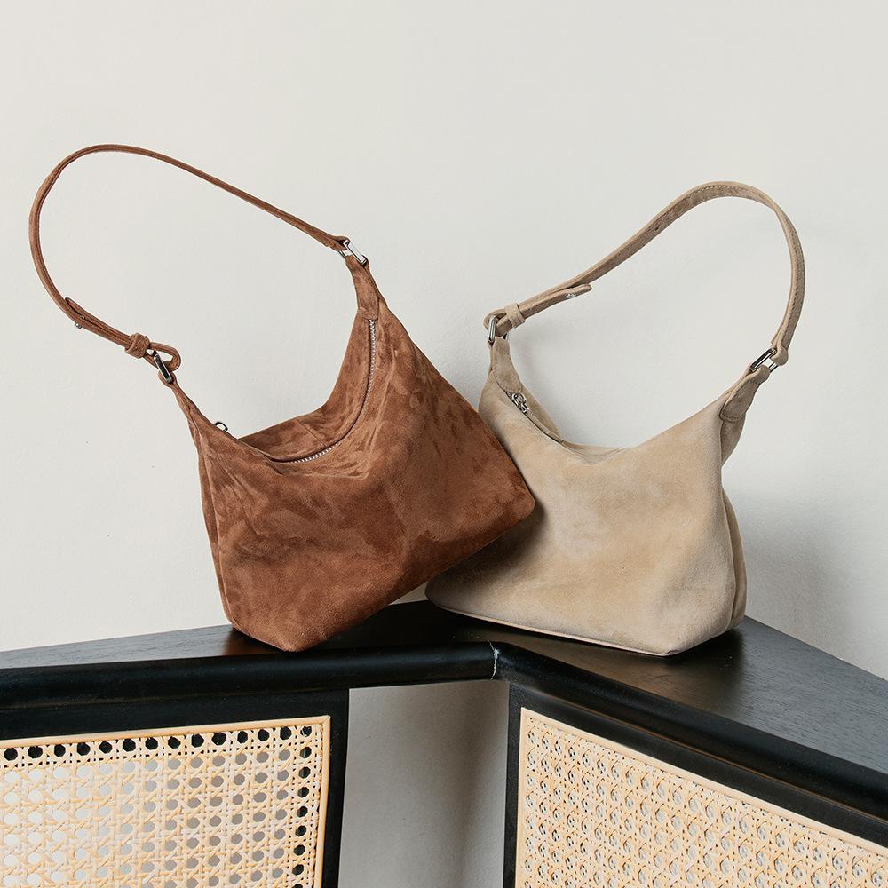 Genuine Leather Underarm Bag, Light Luxury Tote Bag, Large-capacity Single-shoulder Bag