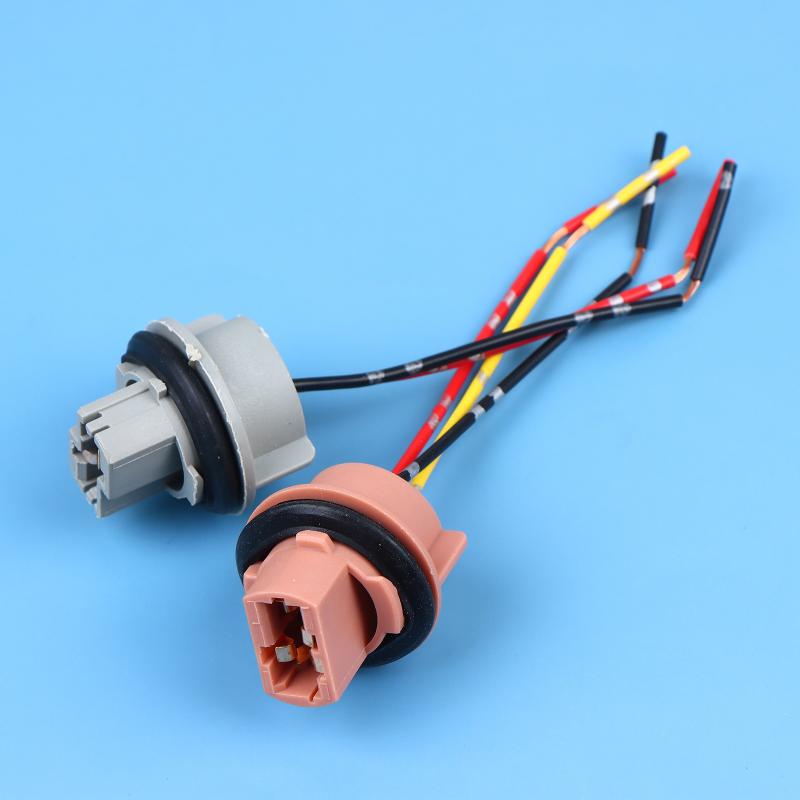 2 Stück T20 7443 W21/5W 7440 W21W Sockeladapter Buchse Stecker Für Auto Bremslicht Rückfahrlicht Blinker Scheinwerfer Licht