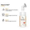 Fixderma 2% Vitamin C Face Wash, Foaming Face Cleanser with Brush, Reduces fine lines & wrinkles, Exfoliates the skin - 100ml