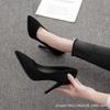 Women Large Size Black Suede Stiletto Heels Spring Autumn Professional Work Shoes Sizes 34 42 Elegant Office