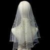 Wedding Veil Beaded Studded Pearls Encrusted Veil Bride Hair Accessoies Sheer