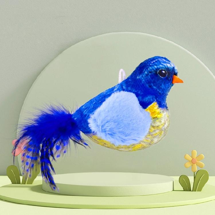 Interactive Cat Birds Toy for Indoor Cute Cat Toy with Realistic Bird Sounds Toy