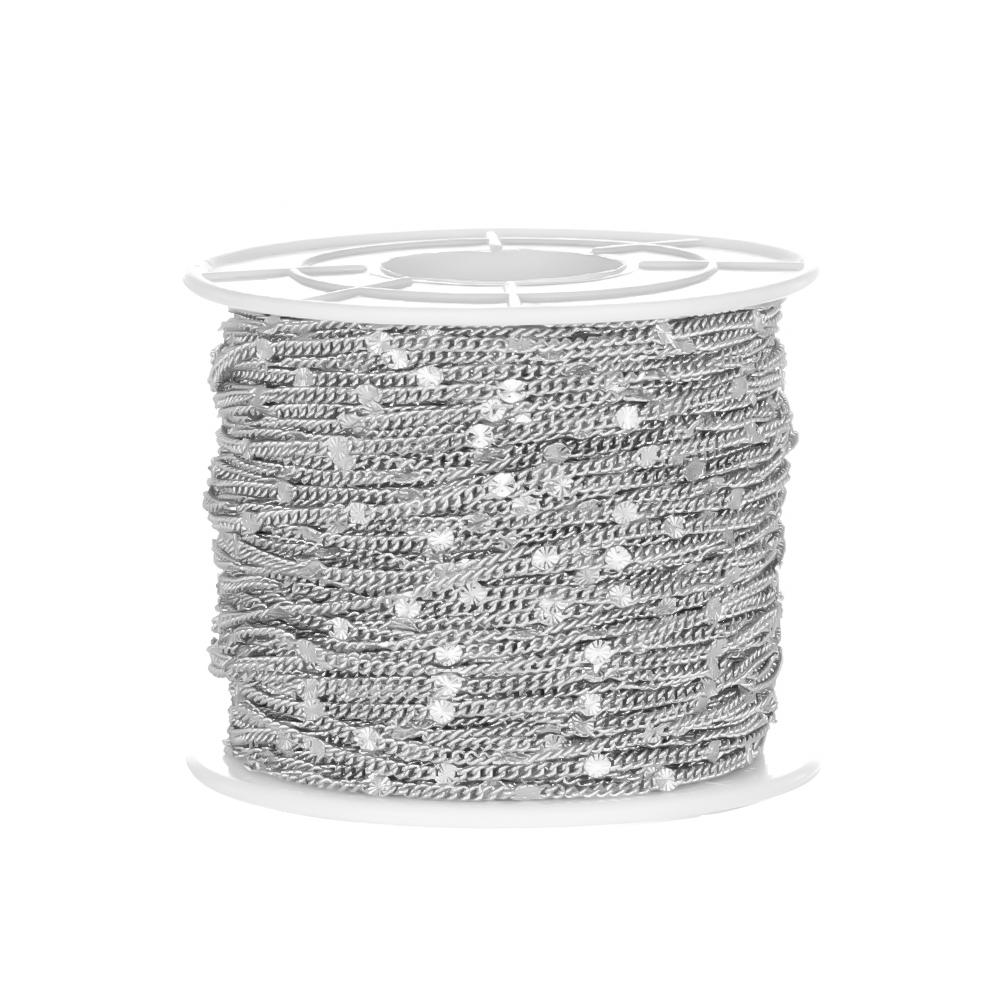 

Semitree 2 Meters Stainless Steel Chains Bulk for DIY Jewelry Making Accessories Handmade Necklace Findings Crafts Supplies