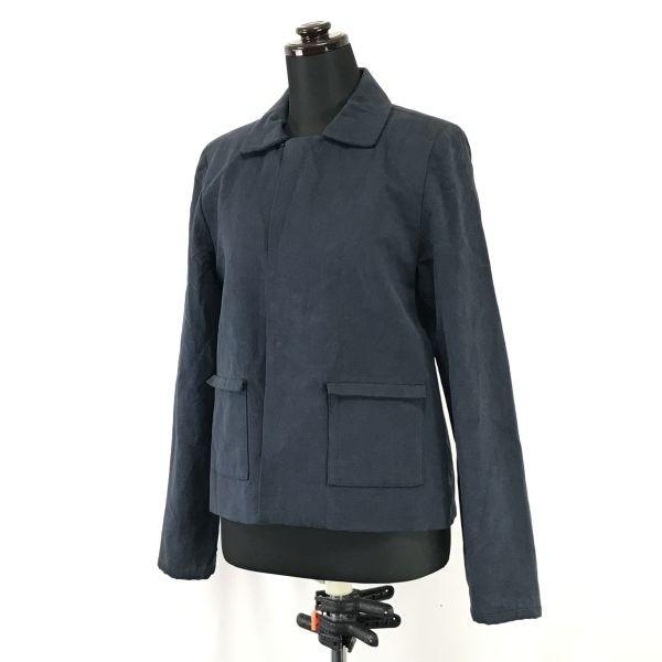 Les Prairies de Paris France Sten Collar Buttonless Jacket Women’s 1 S Navy Coats(USED)