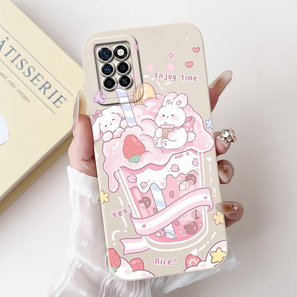 For Infinix Note 10 Pro Case X695 X695D Beautiful Flower Soft Silicone TPU Phone Cover For Infinix Note 10 Note10 Pro Case Funda
