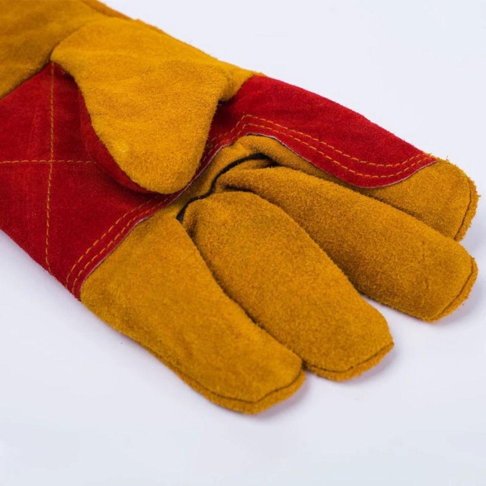 Flexible Outdoor Welding Gloves Comfortable Long Sleeves Barbecue Gloves  Outdoor Activities