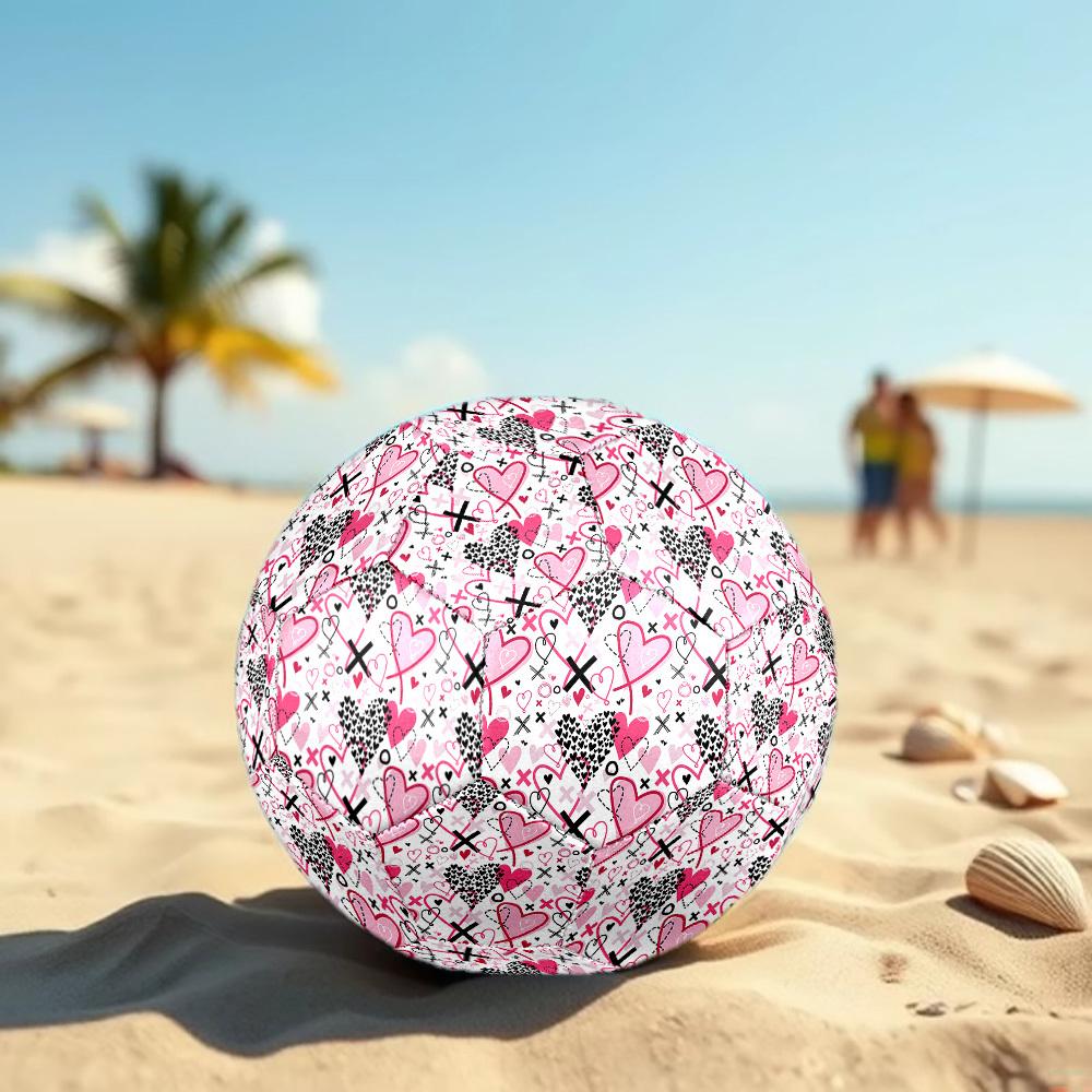 1pc Heart Love Size 5 Soccer Ball Professional Match Training Football Indoor &Outdoor Sports Ball Lightweight Durable M6561