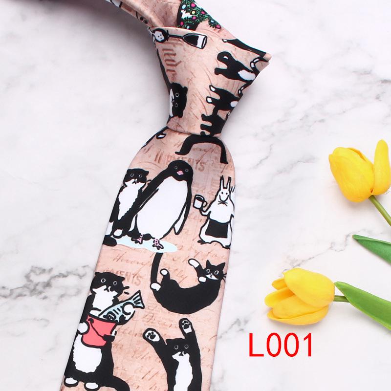 Rael Мужской галстук Деловой галстук из полиэстера Галстук с мультяшным персонажем Свадебный Повседневный галстук
