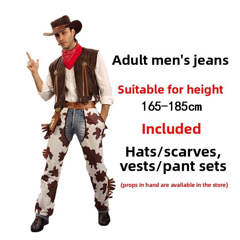 Stylish Western Cowboy Costume For Adults And Kids Perfect For Halloween Parties