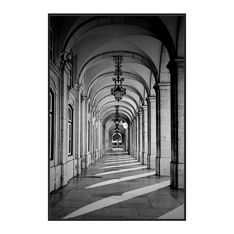 

Современная мода женский черно-белый постер Парижская церковь украшения комнаты аксессуары Эстетическая картина на холсте настенные художественные фотографии 30x40cm No Framed