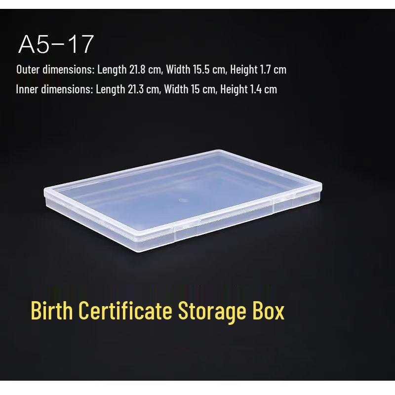 Rectangular Transparent PP Plastic Storage Box for Stationery, Cards, Hardware, Jewelry, and Fishing Gear