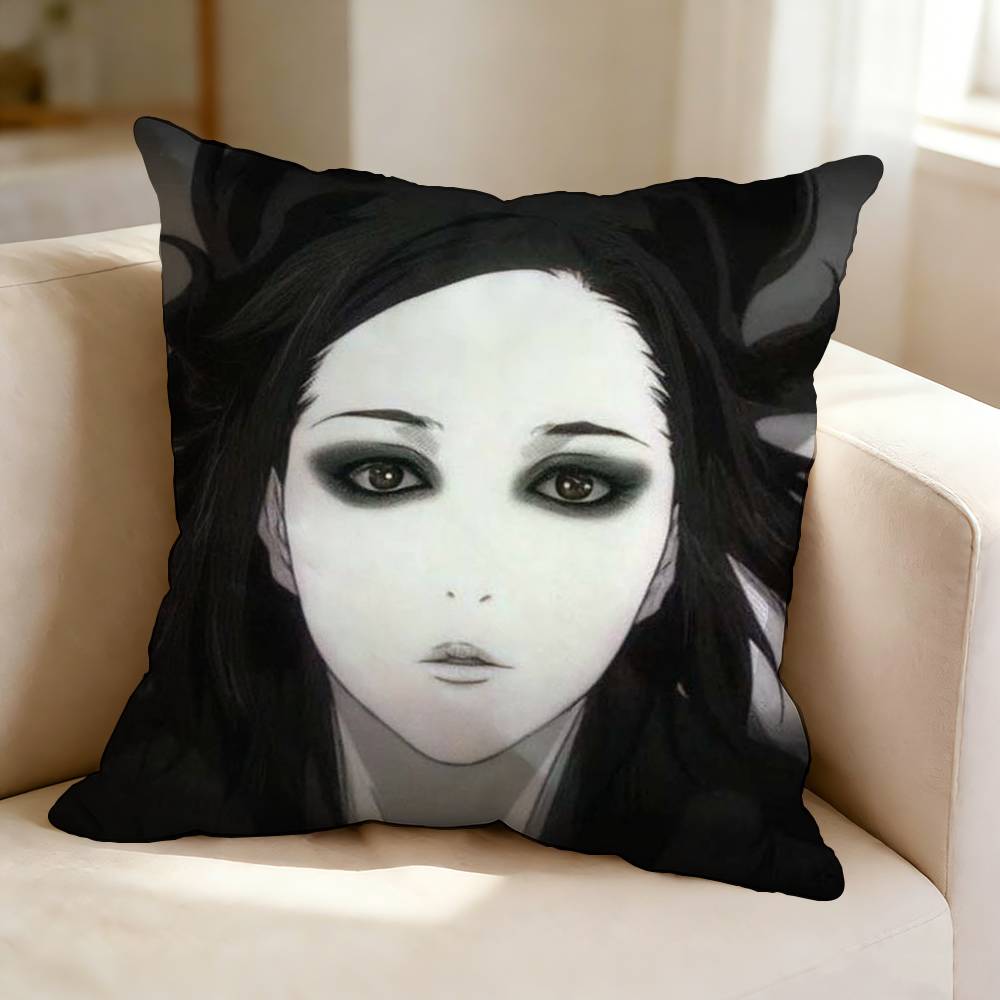 Suspense anime EErgo PProxy Square DoubleSided printed Pillow Case Bedroom Bedside Pillow Sofa Cushion Cover