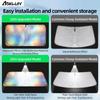 Aokway Laser Reflective Windshield Sunshade | Thickened UV-Blocking Sun Shade For Cars, SUVs, Trucks | Heat Reflective Cooling Protection | Foldable