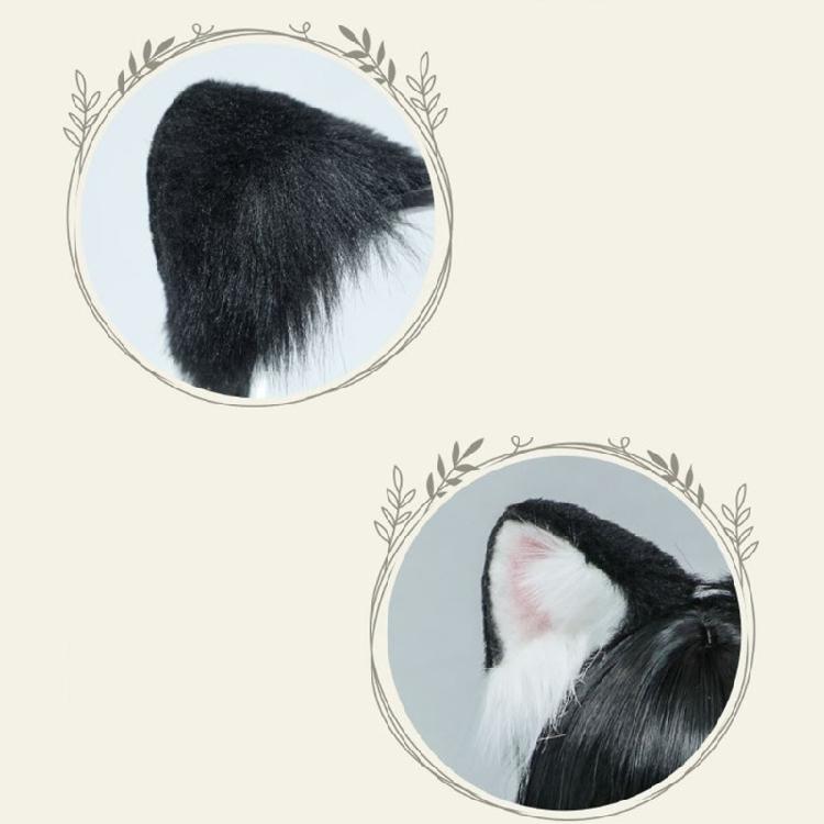 Girls Dog Animal Ears Furry Cosplay Headwear Handmade Halloween Hair Props