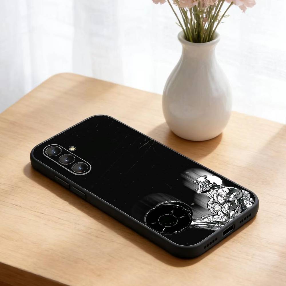 Anime Baki H-Hanmas   Phone Case For Samsung Galaxy A73,A21s,A22,A31,A52,A53,A71,A41Soft Black Shell