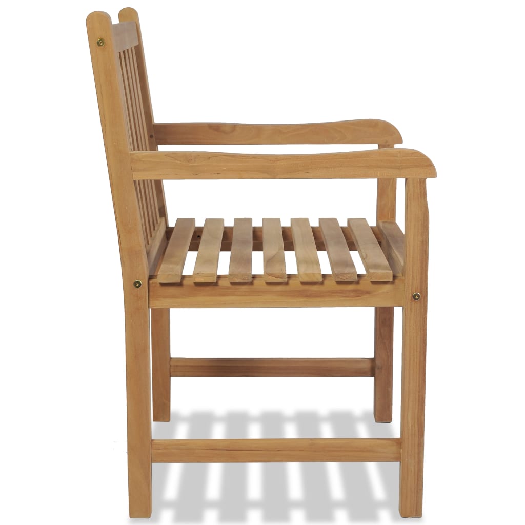 Garden Chairs 2 pcs Solid Teak Wood