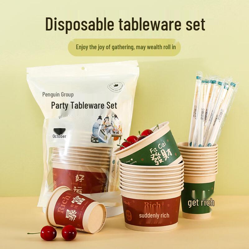 

Disposable Picnic & Camping Dinnerware Set