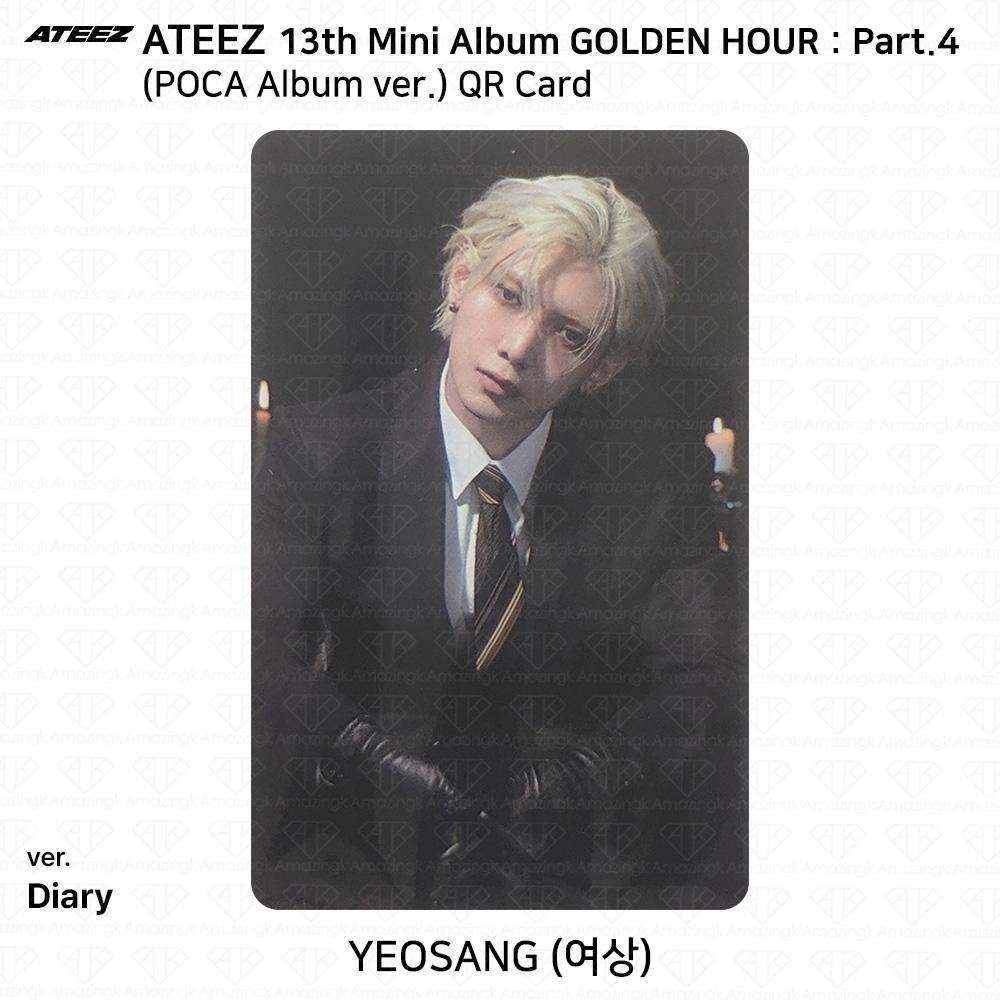ATEEZ 13. Mini-Album Golden Hour Teil 4 POCA Album Version. Fotokarte