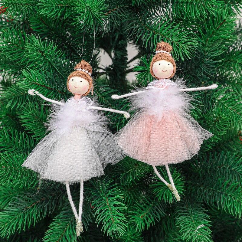 Christmas Angel Pendant Cute Plush Doll Christmas Tree Ornaments For Home Party Decoration Xmas Decoration Kids Gift Noel 2022