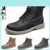 Hochwertige Herren-Outdoor-Arbeitsstiefel mit wasserdichtem PU-Leder für Winterkomfort