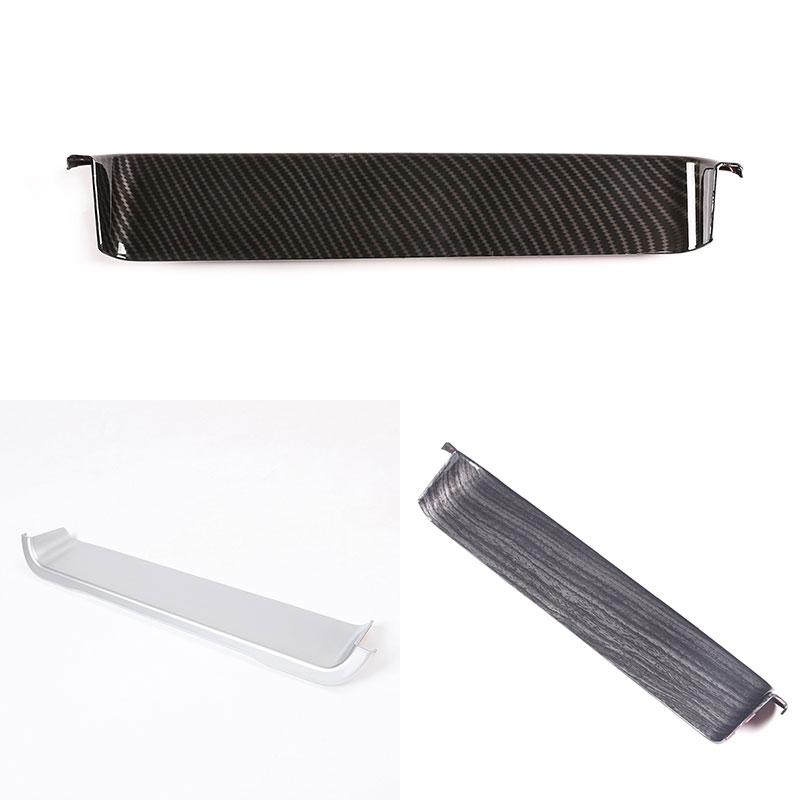 ABS Silver/Carbon fibre For BMW 7 Series F01 F02 F03 F04 2009-14 Car Dashboard Display Decorative Frame Interior Accessories