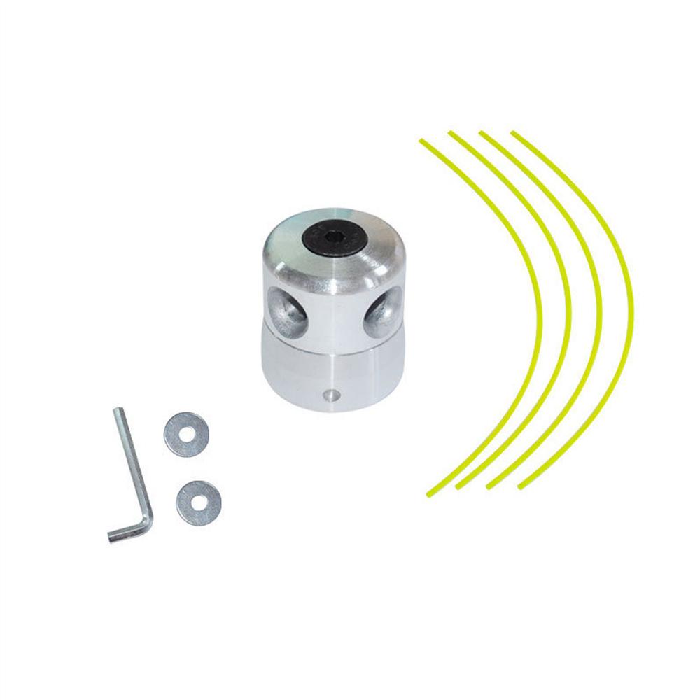Aluminum Grass Trimmer Head With 4 Lines Brush Cutter Head Lawn Mower Accessories Cutting Line Head for Strimmer Replacement