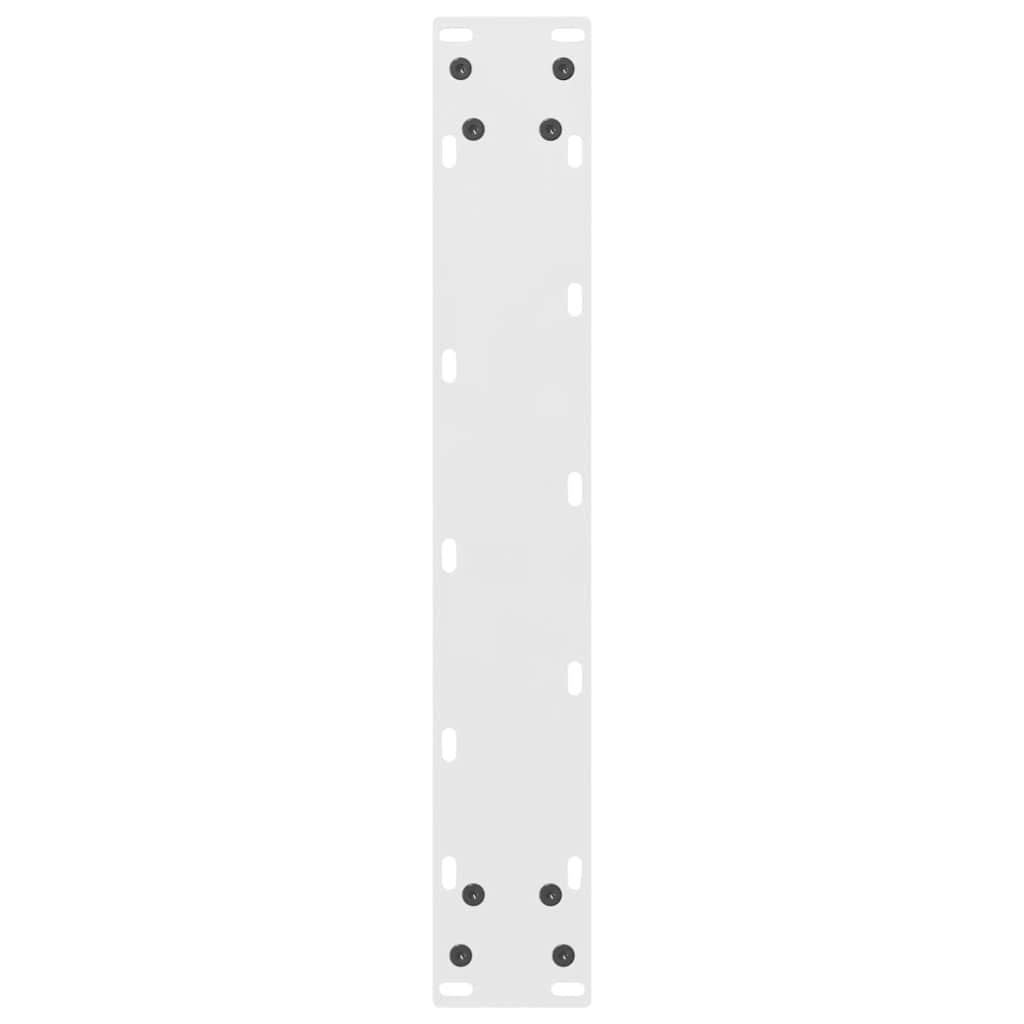 Vidaxl Nogi Do Stolika Kawowego, Białe, 2 Szt., 50X(100-101) Cm, Stal