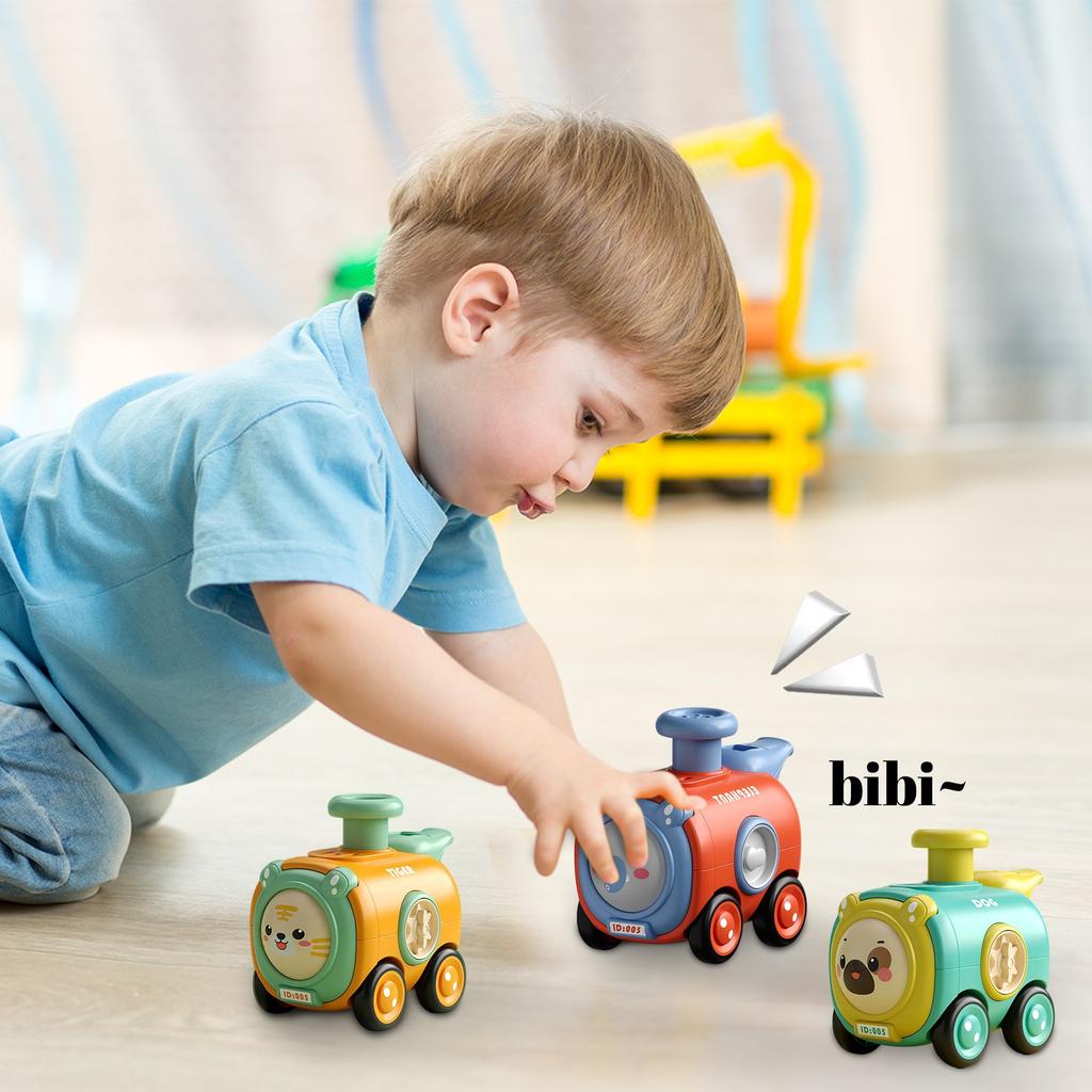 Car  Toy Car Press Change Face With Whistle Small Train Shatterproof