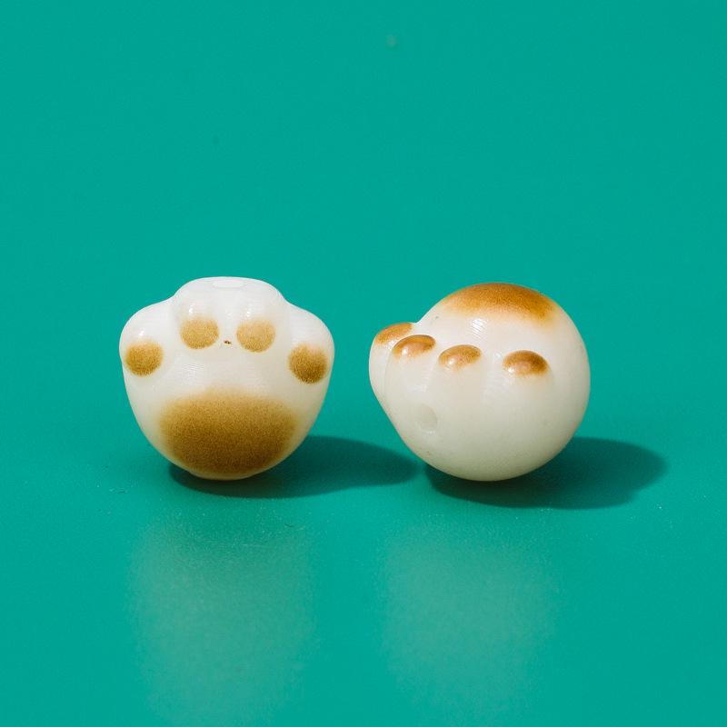 Handmade Exquisite Lotus Lion Root Carving Bracelet Kit with Lucky Charm Bag