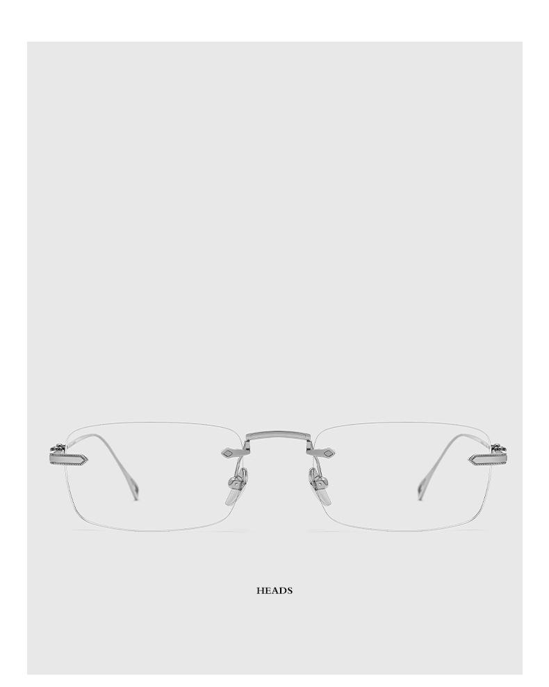 Chen Duling Stil Ultra-Leichte Rahmenlose Damen-Korrektionsbrille