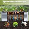 US STOCK Galvanized Raised Garden Bed Outdoor 8x4x2FT Steel Heightened Planter Box For Gardening Flowers Vegetables Herbs
