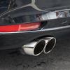 Car Exhaust Muffler Tip Stainless Steel Tail Throat Tailpipe Dual Outlet Tail Pipe Muffler Car Modification Parts