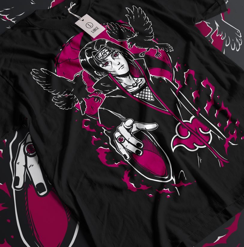 

Футболка Итачи Учиха Наруто Шиппуден Футболка в стиле японского аниме манги Все размеры XL