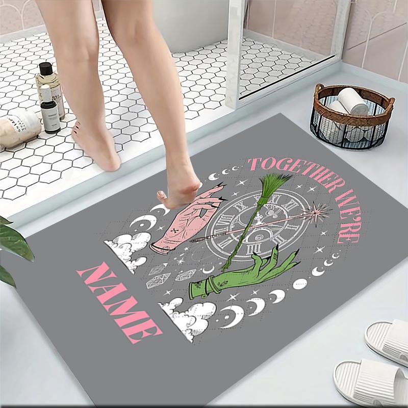 Custom Name "Magical Fantasy Dress" Carpet Rug Customizable Soft Washable Anti-Slip Home Living Room Sofa Mats Personalized Rug. 0909330
