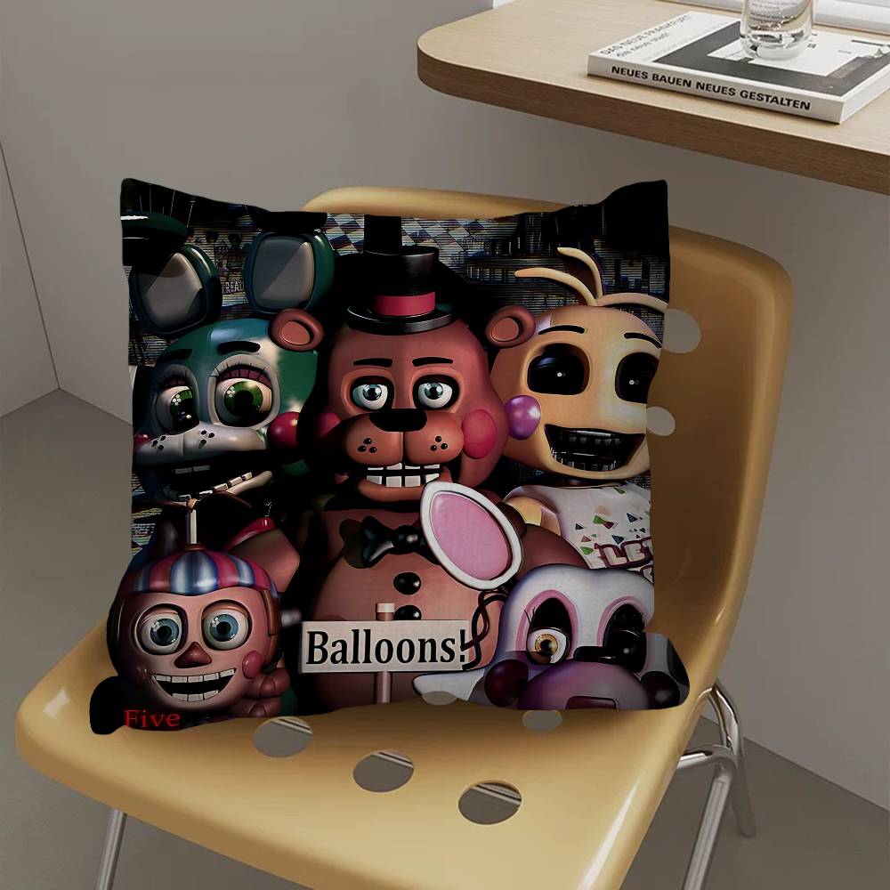 New FNAF Movie Game Cushion Cover Pillowcase Upholstery Sofa Throw Pillow Home Decor Pillowcas