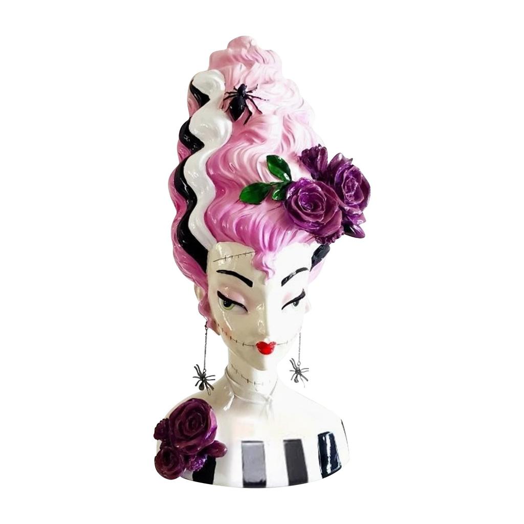 Halloween Pinks Funny Weird Bride Bust Decoration Fun Desktop Ornaments
