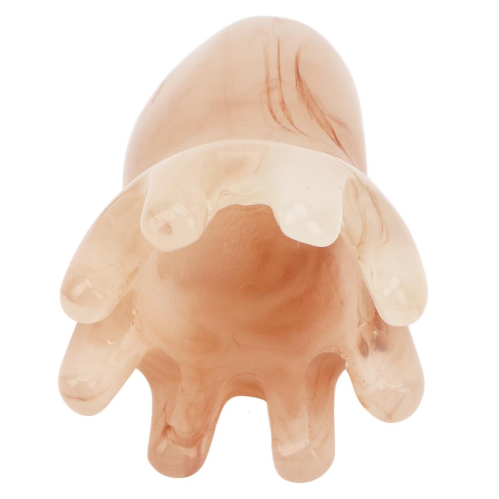 Resin Octopus Shape Massage Comb Multifunctional Portable Head Scalp Acupoint Massage Comb for Scalp Care Hair Brush