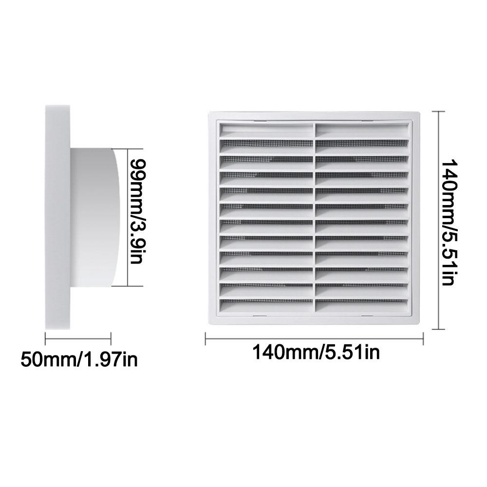 Square Air Vent Grille Cover 4/5/6/8In Duct Vent Cover Ventilation Grille  Ventilation Accessories